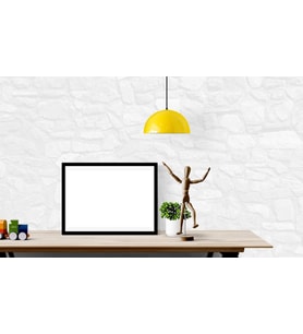 RİOLİGHT MODERN2 MUTFAK,ODA,SALON,CAFELER İÇİN SARI 1XE27 DUYLU TEKLİ METAL SARKIT AVİZE ÇAP:30CM