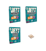 5. Sınıf JETT Matematik Fen Bilimleri ve Türkçe Fasikülleri 3lü Set