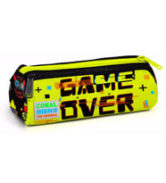 Coral High Game Over Baskılı Üç Bölmeli Kalem Çantası -Erkek Çocuk