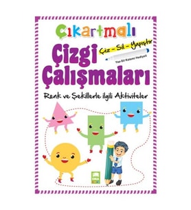 Çıkartmalı Çizgi Çalışmaları Renk ve Şekillerle İlgili Aktiviteler