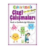 Çıkartmalı Çizgi Çalışmaları Renk ve Şekillerle İlgili Aktiviteler