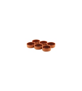 AKILLIELMA-TUREKS FIRINDA SÜTLAÇ PİŞİRME KASESİ 6’LI SET 10 CM (Turuncu)