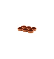 AKILLIELMA-TUREKS FIRINDA SÜTLAÇ PİŞİRME KASESİ 6’LI SET 10 CM (Turuncu)