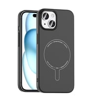 iPhone 15 Kılıf M-Safe Şarj Özellikli Kamera Korumalı Elio Sert PC Kılıf