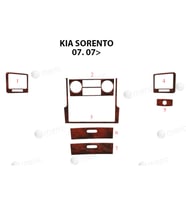 Meriç® Kia Sorento Ön Torpido Kaplama Maun 7 Parça 2007-2010 (Maun)