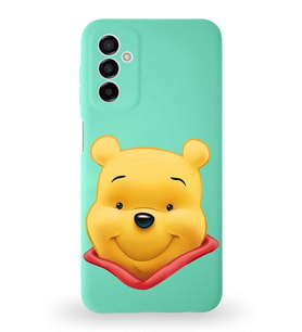 Samsung Galaxy M13 Uyumlu Lansman Kılıf Altı Kapalı İçi Kadife  Winnie-B Tasarımlı  Kapak (Şeffaf)