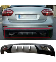 Renault Fluence Difüzör Difizör Gri + Kare Egzoz Görünüm C Tip 2009-2016
