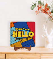 BK Gift Pop Art Tasarımlı Ahşap Standlı Puzzle Çerçeve-19