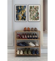 Fida Ahşap Ayakkabılık 4 Raflı Antre Koridor Modern Organizer