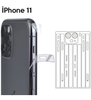 İPhone 11 6.1 Hidrojel Hayalet Yan Alt Üst Kamera Kaplama Film-(5775) - SSSSSS6423-3979
