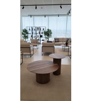 Most Bohem Orta Sehpa 2'li Set %100 Ahşap 85 Cm. Çap (EVİNİZE TESLİM) (Kahverengi)
