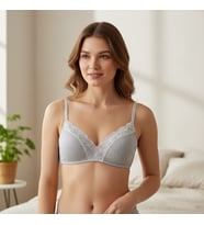 Kadın Balensiz Jakarlı Kaşkorse Rib Soft Bra Sütyen BB2448