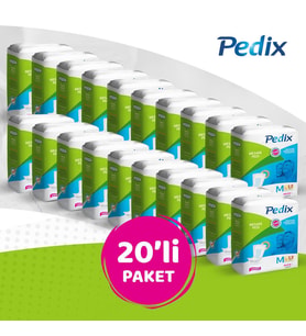 PEDİX MESANE PEDİ UNISEX ORTA BOY MEDIUM (M) 12*20 240 ADET