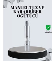Tuz Ve Kararbiber Öğütücü - Şeffaf Akrilik Hazne