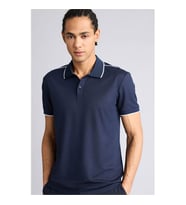 Defacto Basic Lacivert Erkek Polo Yaka T-shirt G1039AX/NV253