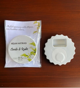 10 Adet Söz, Nişan, Nikah, Düğün Hediyesi Kapak Açacak Magnet Kart ve Ambalajlı Tek Tek (kpkmg4)