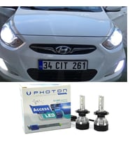 Hyundai Accent Blue Led Xenon Uzun Kısa Far Ampulü H4 Access Yeni Seri Beyaz