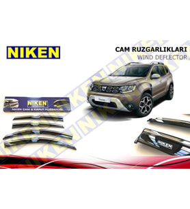 Dacia Duster Kromlu Cam Rüzgarlığı Niken 2018 Sonrası
