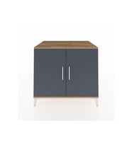 Kronos Şifonyer 2 Raflı 2 Kapaklı 88x59x80 Çam-Antrasit