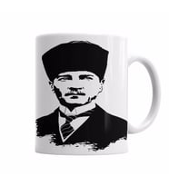 Mustafa Kemal Atatürk Kupa Bardak Porselen