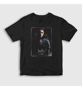 Presmono Unisex Çocuk Siyah Bella Swan Twilight T-Shirt 310131tt