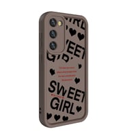 Galaxy S23 Kılıf Kamera Korumalı Baskılı Arka Yüzey Klas Kılıf (Siyah)
