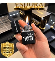 Kişiye Özel Zippo Çakmak İsim Yazılı Hediyelik Çakmak Sevgiliye Babaya Erkek Hediye