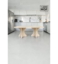 Dikdörtgen Salon Yemek Masası Kemer Ayak - 36mm Kalın Kenarlı 160x90-Traverten