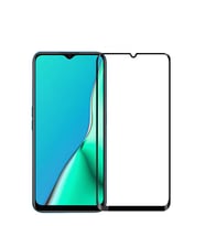 Oppo A5 2020 Ekran Koruyucu Full Kavisli Tam Kaplayan 5D HD Cam (Siyah)