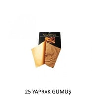 Cadence Yaprak Varak 25'li GÜMÜŞ 