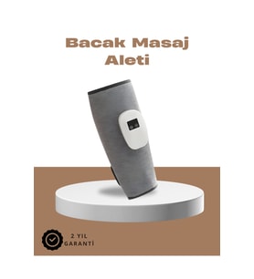 Kablosuz Titreşimli Baldır Masaj Aleti, Isıtmalı, 3 Basınç Ayarlı, Şarjlı