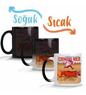 Cormano Wild Sunset Riders Sihirli Kupa Bardak Porselen