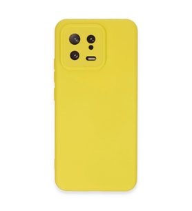 Xiaomi Mi 13 Kılıf Nano İçi Kadife Silikon - Sarı
