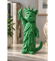 Özgürlüğün Kedisi Dekoratif Biblo - Büyük Boy - 22cm