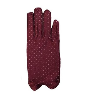 Bordo Renk Puanlı Çocuk Eldiveni