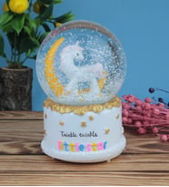 Unicorn Model Kar Küre Müzikli Işıklı Orta Boy
