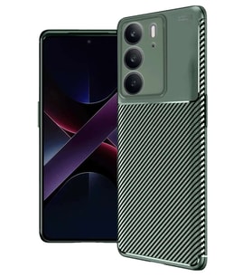 Realme C75 4G Auto Focus Karbon Kapak - Koyu Yeşil