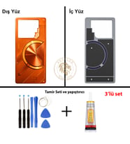 Infinix GT 20 Pro Turuncu Uyumlu Arka Kapak + Yapıştırıcı ve Vida Seti Arka Cam Batarya Pil Kapağı