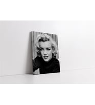 Marliyn Monroe Siyah Beyaz Kanvas Tablo