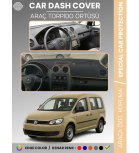 VOLKSWAGEN CADDY (2004-2015) Torpido Örtüsü Ön Göğüs Koruma Torpido Koruma Tam Uyum Çatlamayı Önler