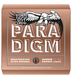 ERNIE BALL P02078 Paradigm Light Fosfor Bronz 11-52 Akustik Gitar Tel Seti