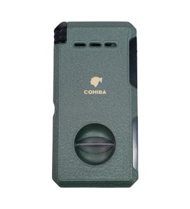 Cohiba Çift Torch Pürmüz Yeşil Puro Çakmağı - TR9015