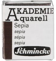 Akademie Aquarell Yarım Tablet Sulu Boya 665 Sepia