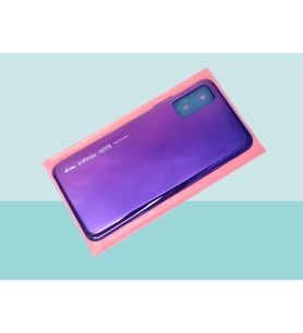 Infinix NOTE 7 LİTE Uyumlu FULL KASA Arka Kapak Batarya Kapağı - MAVİ