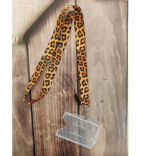 Leopar Kart Askısı Yaka Kartı Boyun Askı Ipi Telefon Askısı