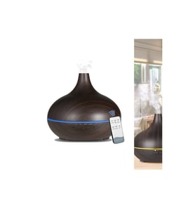 Aroma Difüzör Gece Işığı 7 LED Nemlendirici Kumandalı Buhar Makinesi 550ML