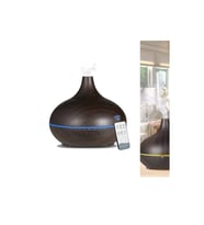 Aroma Difüzör Gece Işığı 7 LED Nemlendirici Kumandalı Buhar Makinesi 550ML