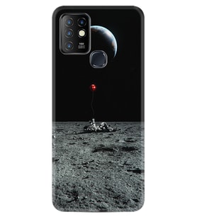 INFINIX Hot 8 9 10 11S Hot 10 Play 10T Kılıf Desemli Silikon Astronoot Red Baloon 1608