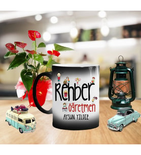Rehber Öğretmeni Temalı Rehber Öğretmeni Sihirli Kupa Bardak