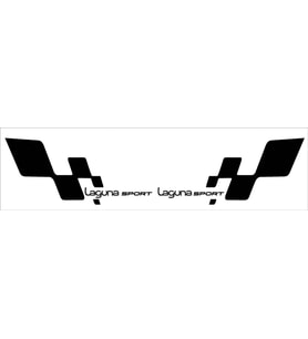 Laguna sport bayraklı sticker seti 2 adet 2